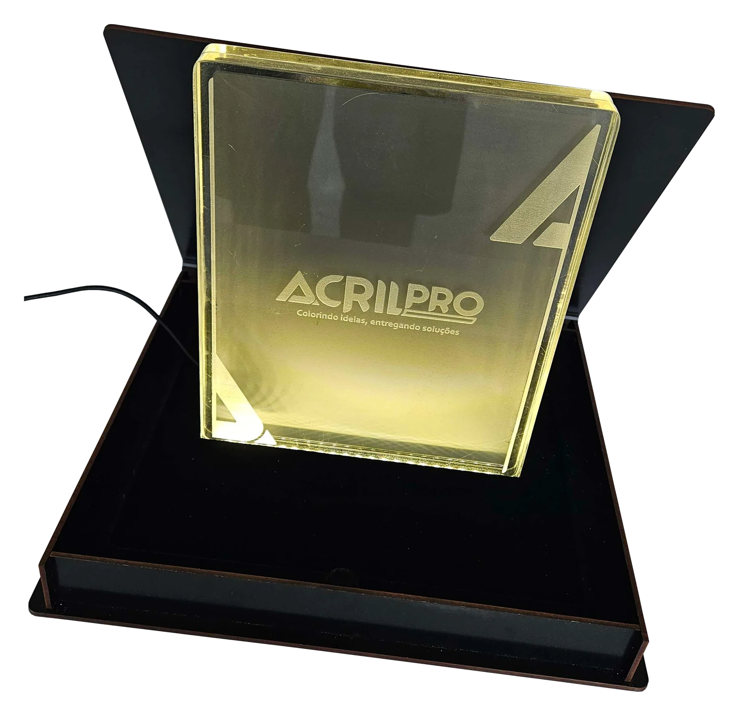 Troféu com iluminação